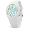 Bracelet silicone / plastique femme - ICE WATCH - Montre Ice Watch Ice Flower White Sakura M - Couleur de la matière:Blanc-0