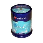 CD-R VERBATIM - 80 min - 700 Mo - 52x - Spindle de 100 - Extra Protection