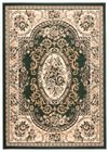TAPISO Tapis Salon Poils Courts ATLAS Vert Crème Beige Ornemental Polypropylène Intérieur 180x250 cm