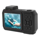 V BESTLIFE VBESTLIFE Appareil photo numérique étanche Caméra sous-marine 4K 65MP Autofocus 2,88 pouces 1,44 pouces double optique Noir