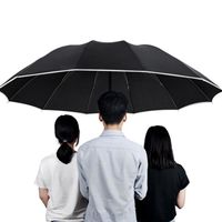 Parapluie original pliant automatique solide - pour homme et femme - Noir Parapluie automatique