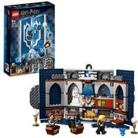 LEGO® Harry Potter 76411 Le Blason de la Maison Serdaigle, Jouet avec 3 Figurines et Décoration Poudlard