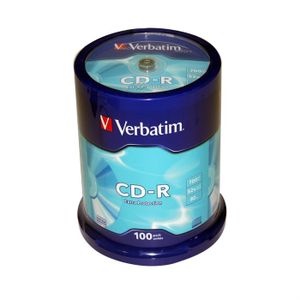 CD - DVD VIERGE CD-R VERBATIM - 80 min - 700 Mo - 52x - Spindle de