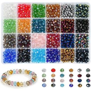 Lot De 25 Perles Facettes De Bohême 6 Mm - Capri Gold - Neuf - Preciosa France