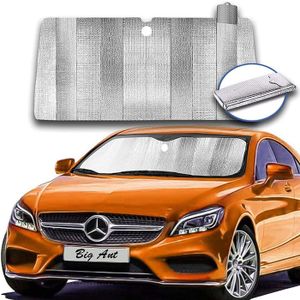 Pare-Soleil Voiture Pare-Brise 131x70cm Pliable - Anti-UV Isolation Thermique, Parapluie Voiture Facile à Ranger