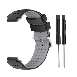 Rouge Noir Précurseur 235-Bracelets de montre en silicone pour