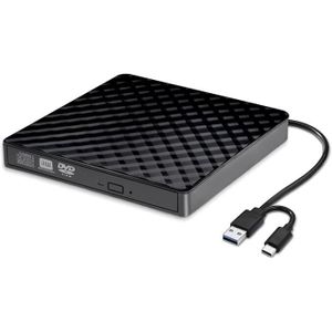 OEM - Lecteur/Graveur CD-DVD-RW USB pour PC ASUS Chromebook Branchement  Portable Externe (ARGENT)
