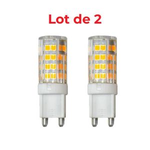 Lampes LED allumant la lampe blanche chaude 25W/40W/60W, ampoule G9 220V,  ampoules halogènes écologiques, perles insérées