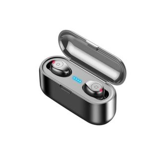 CASQUE AVEC MICROPHONE Ecouteur Oreillette Bluetooth 5.0 F9 Mini 5D - Cas