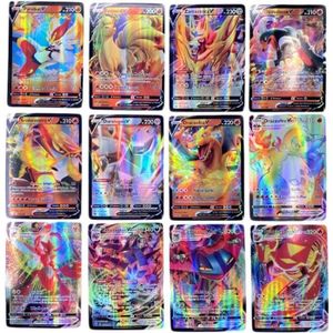 CARTE A COLLECTIONNER  Lot 100 Cartes Pokemon VMAX Brillante Française R