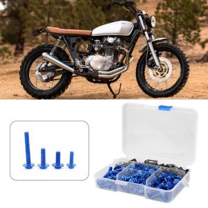 Kit De 20 Boulons M5 Aluminium Rouge Pour Carénage Moto/scooter - Inclus 10 Clips, Universel, Résistant à La Corrosion