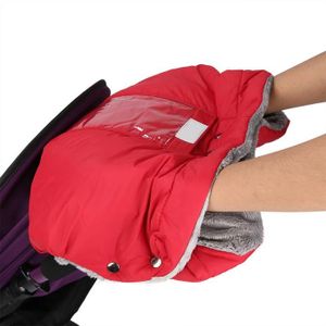 Qomolo Gants de Poussette Antigel Gants Hiver Protège Mains Chauds Gants Confort Doux Chaud Imperméable et Coupe-vent Gant 