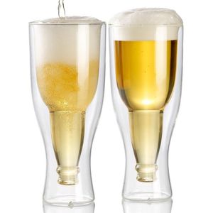 Verre à bière - Cidre Pack de 2 verres à bière à double paroi - 20 cl