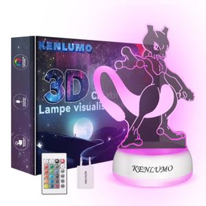LAMPE A POSER KENLUMO Lampe Pokemon Noël Enfant Cadeau Mewtwo La