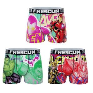 BOXER - SHORTY Freegun - Lot de 3 Boxers Garçon Marvel Avengers -