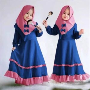 Ensemble de vêtements 1-5 Ans Bébé Enfant Fille Robe Longue Musulmane Is