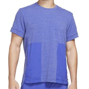 T-SHIRT MAILLOT DE SPORT T-shirt Homme Nike Yoga - Violet - Coupe Loose - T