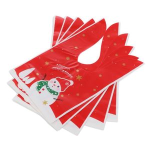 POCHETTE CADEAU Qiilu ensemble de sacs-cadeaux de Noël 100 pièces sac cadeau de Noël mignon de qualité alimentaire écologique réutilisable