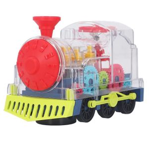 VOITURE ELECTRIQUE ENFANT Shipenophy Transparent Electric Gear Train Toy wit