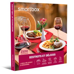 COFFRET GASTROMONIE SMARTBOX - Coffret Cadeau - BISTROTS ET DÉLICES - 