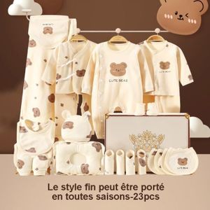 COFFRET CADEAU TEXTILE Coffret cadeau nouveau-né vêtements bébé produit pour bébé 0-3 mois 23pcs 13