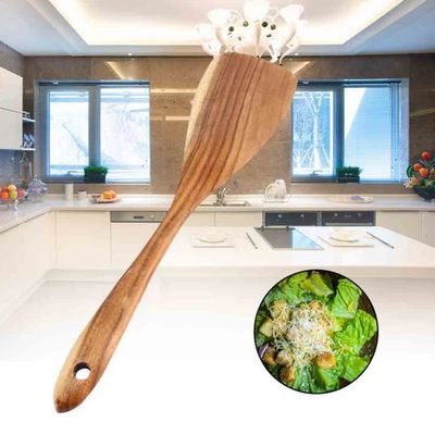 Longue spatule à riz en bois, ustensile de cuisine non toxique