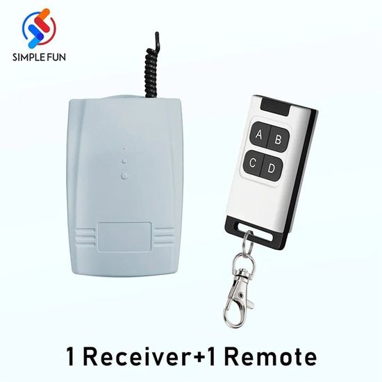 Télécommande Ouvre-porte Sans Fil 1 Bouton 433.92 MHz - Émetteur RF Pour Portail Ou Garage - Modèle UT-ZY16-E2