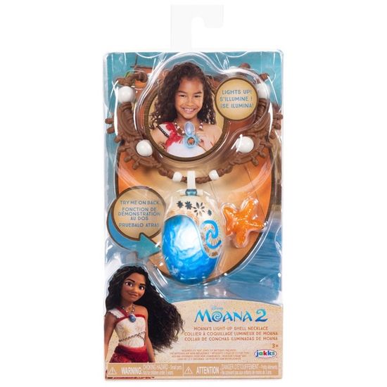 Collier Vaiana (Moana) Cœur De L'océan - Pendentif Bleu Phosphorescent, Chaîne Réglable 40+5cm, En Résine Et Cuir - 9