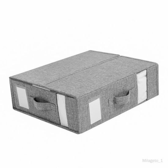 Hotgreenpepper 2 Pièces Draps Pliables - Organisateur Literie Avec Fenêtres Visuelles, Rangement Armoire Pliable Pour Draps Et Housses