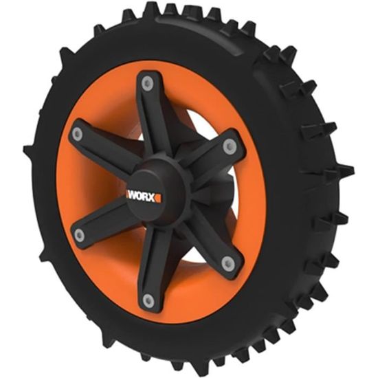 Roues Lestées WORX Pour Robot Tondeuse Landroid L - WA0955 - Améliore Adhérence, Aère Le Sol - Pente 24°