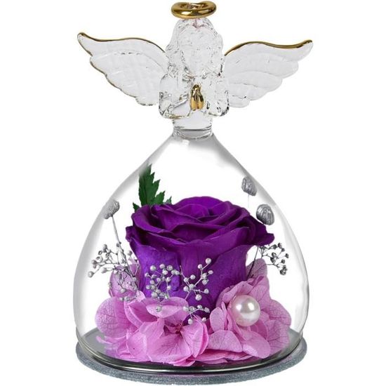 Yourroses® Véritable Rose Haut De Gamme Dans Un Verre Avec