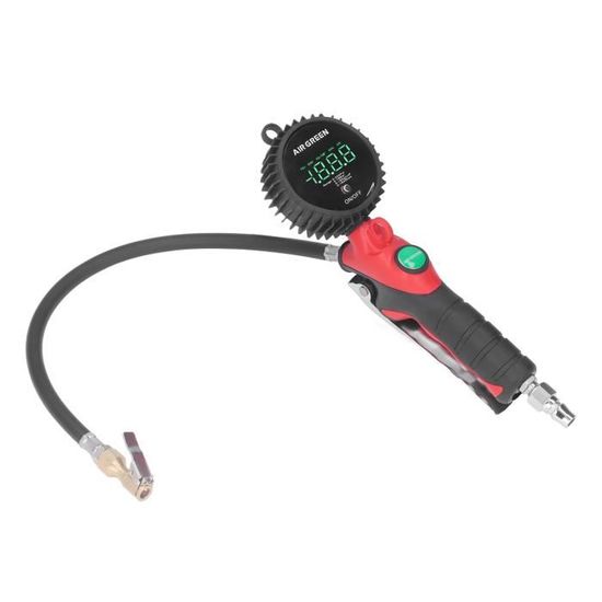 Gonfleur De Pneus Numérique Denotip – Pistolet Avec Manomètre 0-10 Bar, LCD, Neuf