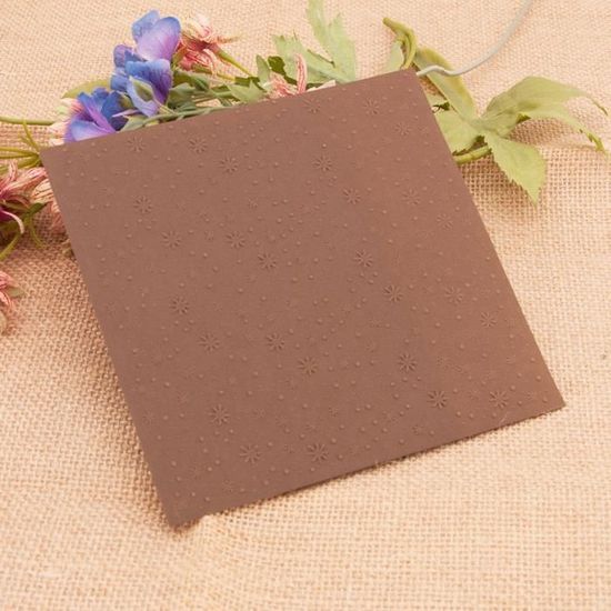 Plaque De Gaufrage 3D Motif Pin – Dossier En Plastique 16,3x11,5 Cm, Pour Scrapbooking Et Cartes
