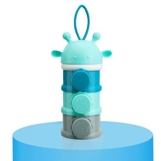 Boîte Doseuse De Lait En Poudre Portable - 4 Compartiments étanches, Pour Bébé 0-3 Ans - Voyage, Courses, Quotidien