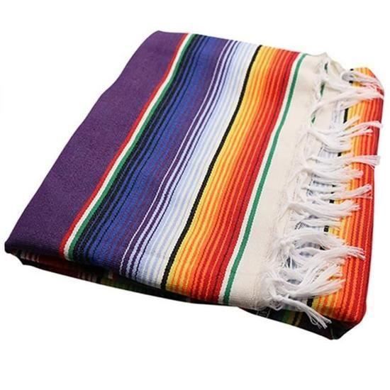Mexicaine Saltillo Serape Couverture Lit en Plein Air Table Cover Cloth Tapisserie Tapis de Pique-Nique TOPSALE Nappe Mexicaine pour Les Décorations de Mariage de Fête 