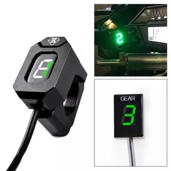 Indicateur De Rapport De Vitesse Moto Pour Kawasaki Z750 2010-2012 – Affichage Digital 1-6 – Plug & Play – Rouge/Bleu/Vert