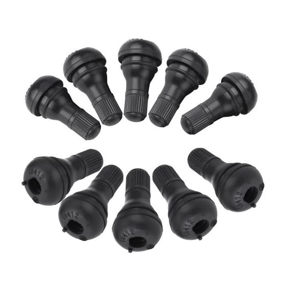SJBAUTYO Lot de 16 Tige de Valve de Pneu TR414, Standard Noire Tige Valve Pneu Valve Pneu Voiture pour Camions Tout-Terrain, VTT, SUV, Camping-Car, Remplacement de Trous de Jante sans