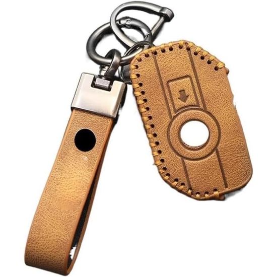 Étui à clés en cuir pour BMW E31 E32 E34 E36 E38 E39 E46 Z3 3 boutons couverture Fob à distance porte-clés protecteur sac accessoires Auto