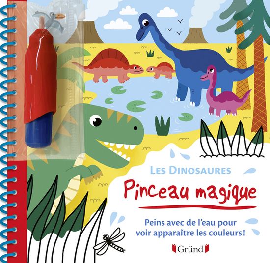 Livre Pinceau Magique Les Dinosaures Cdiscount Librairie