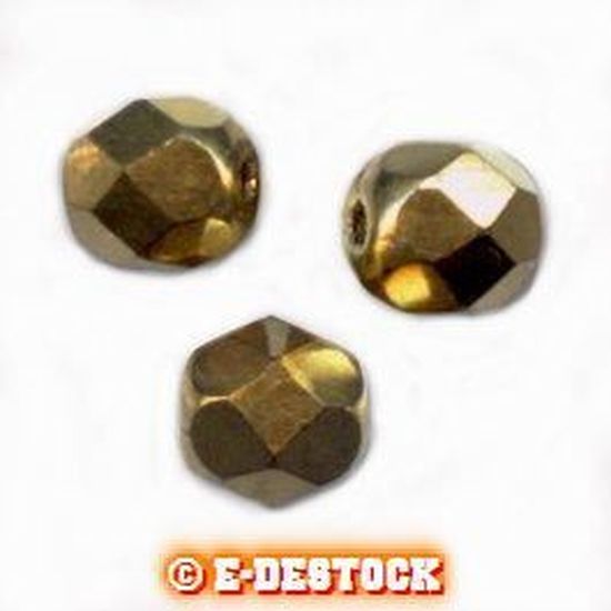 Perles Facettes De Bohême 4 Mm – Couleur Chocolat – Preciosa – Neuves