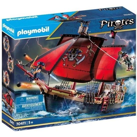 PLAYMOBIL - 70411 - Bateau pirates - Pirates - Multicolore - Enfant