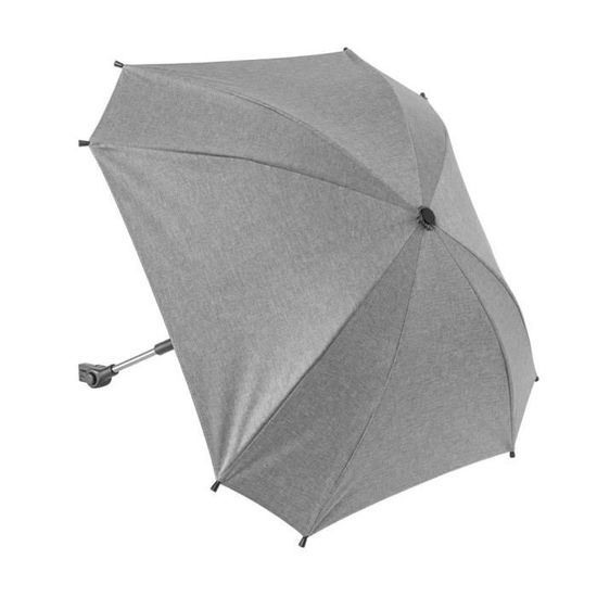 Parasol Poussette Universel LEKEFETO 84cm UV50+ - Pivotant Inclinable Gris Avec Support