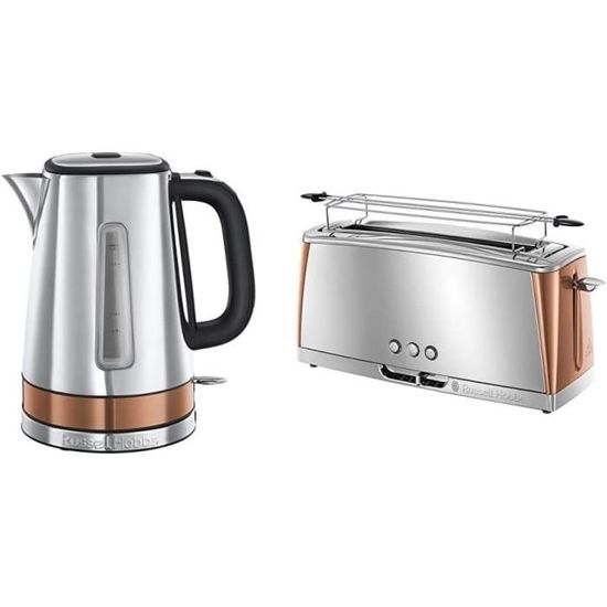Lot Delonghi Argento Flora – Bouilloire 1,7 L Et Grille-pain 4 Tranches – Vert