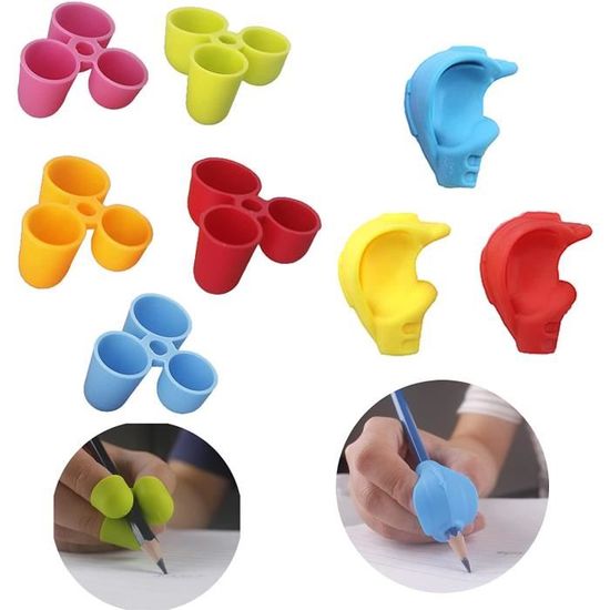 12 Guides Doigts Écriture PROPOG - Aide Tenue Crayon - Enfants/Étudiants - Ergonomique