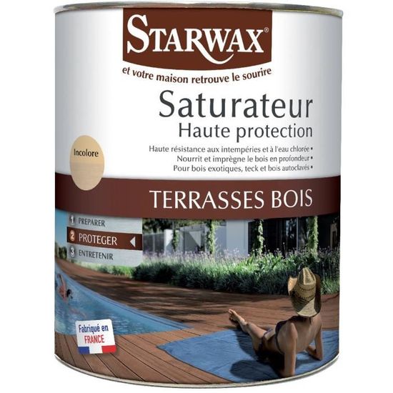 Protection terrasses bois Starwax - Boîte 1 l