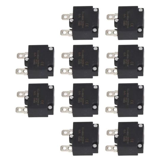 Disjoncteurs à Réinitialisation Automatique - Lot De 10, 13A, ABS, Pour Protection Surcharge Circuits Jouets - 2