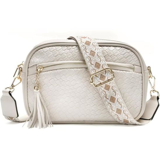 Sac Bandoulière Vintage En Simili Cuir PU Marron - Style Chic Et élégant à Petit Prix