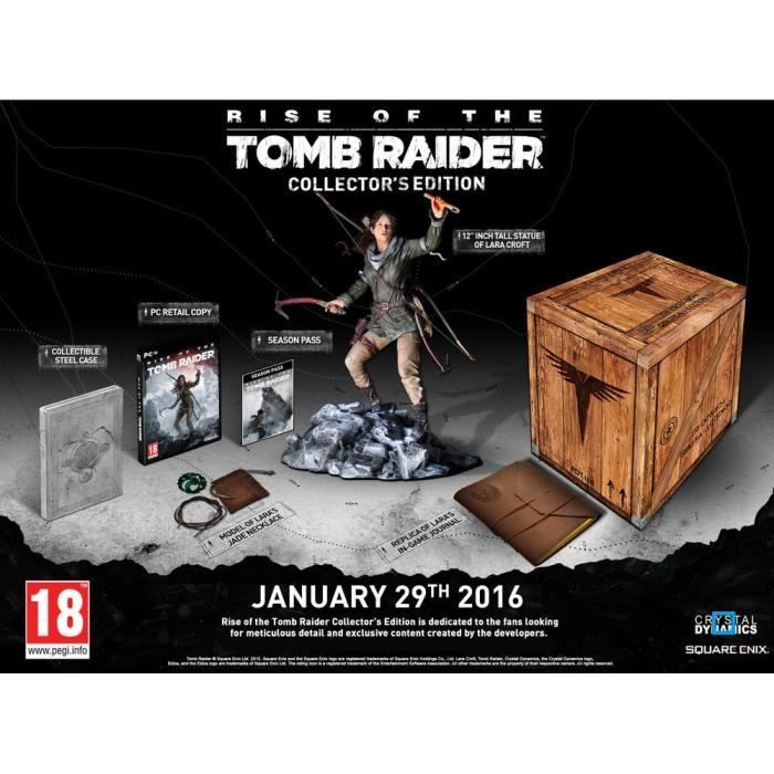 Square Enix Rise Of The Tomb Raider Edition Collector Jeu PC