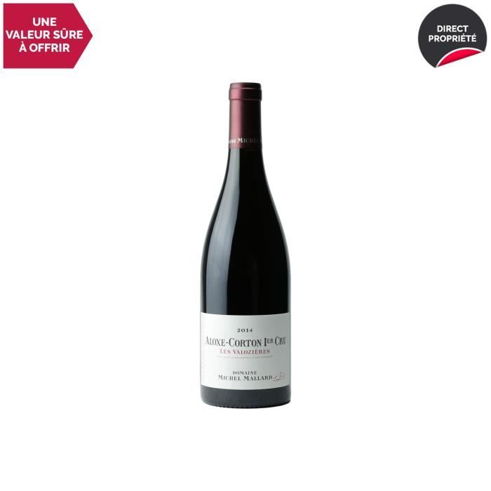 Aloxe-Corton 1er Cru Les Valozières Rouge 2014 - 75cl - Domaine Michel Mallard - Vin AOC Rouge de Bourgogne - Cépage Pinot Noir