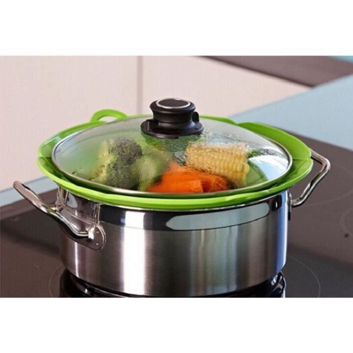 Couvercle de couvercle d'aspiration en silicone Couvercle anti-débordement en silicone Couvercle de cuisine Couvercle Outils de cuis